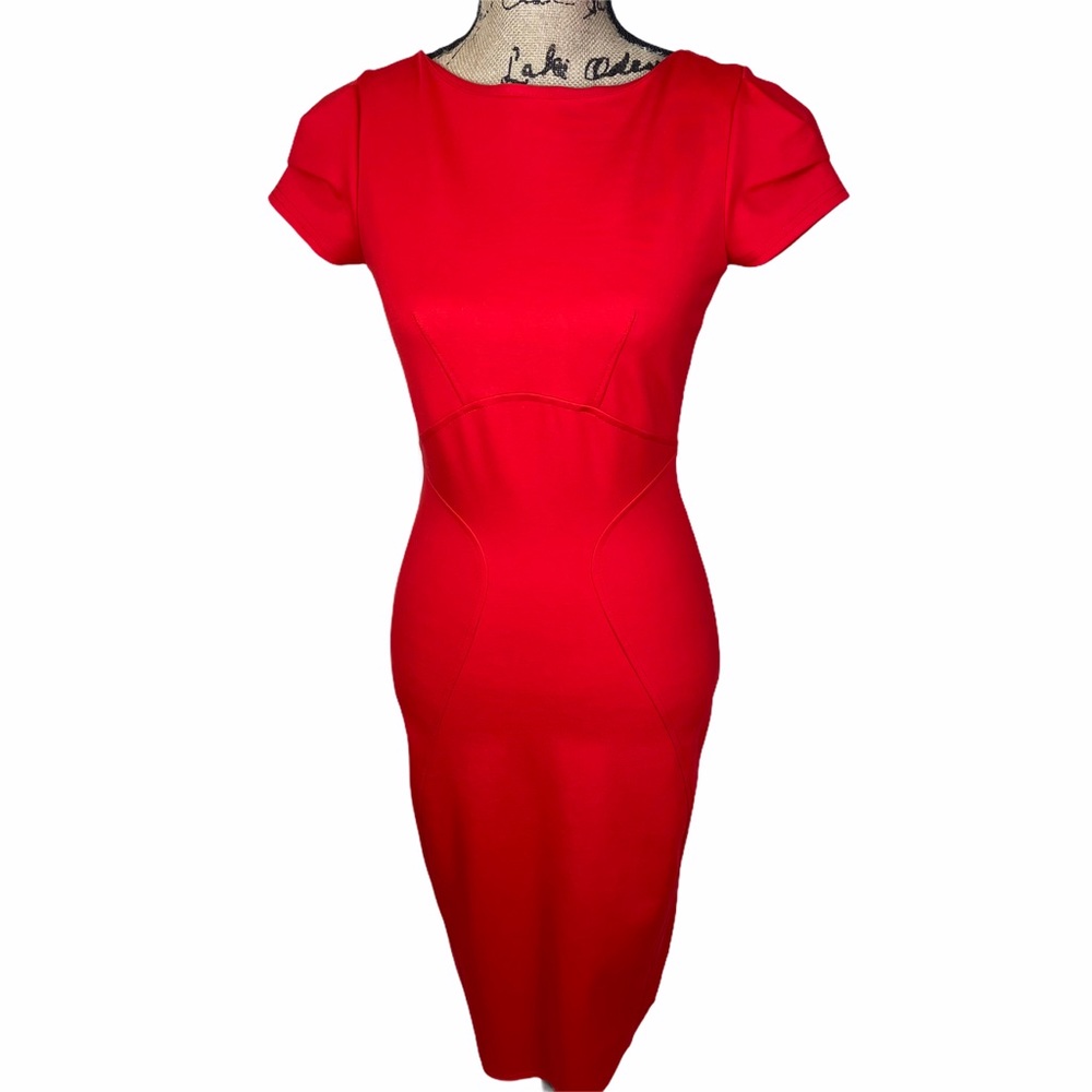 NWT Closet London Red Bodycon Dress Size 2